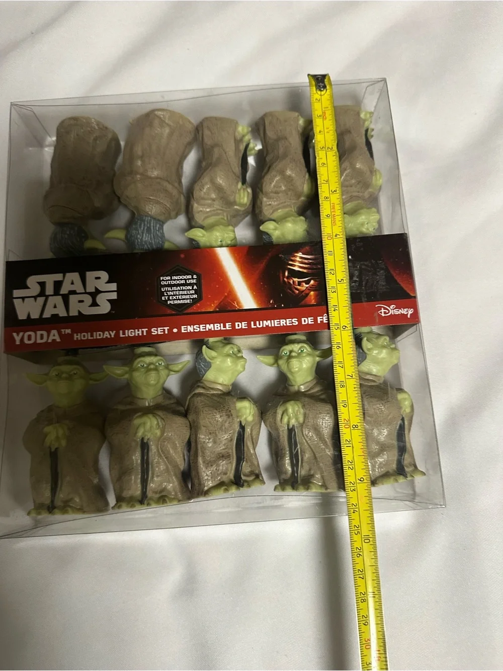 Star Wars Yoda Holiday String Lights - Green and Brown